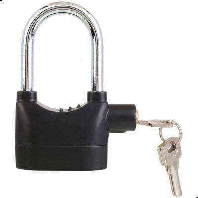 Cadeado Anti Furto com Alarme Sonoro 110dB para Moto Portão Bicicleta Preto Bivolt
