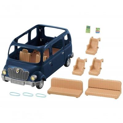 Brinquedo Mini Van Família Sylvanian Families Colecionável Branco Epoch