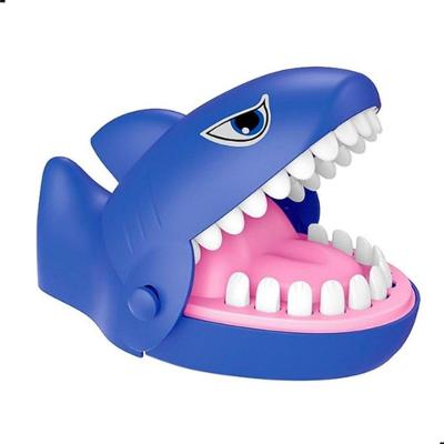 Brinquedo Interativo Tubarão Morde Dedo Jogo de Reflexo Plástico Resistente 16CM