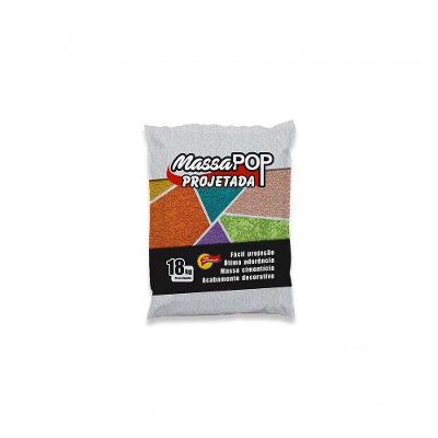 Massa Corrida Massapop Projetada Acabamento Artístico Inodoro Branco Selamix 18KG