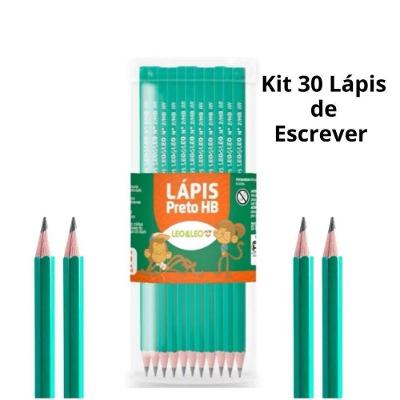 Lápis de Escrever OEM Nº2 Resina Sintética Caixa com 50 Unidades Corpo Verde Escolar