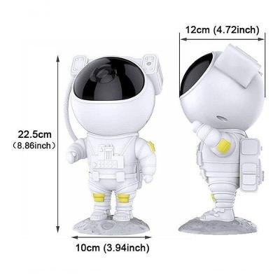 Luz Noturna Projetora de Estrelas CRX Lâmpada do Projetor de Astronauta 8 Efeitos LED Branco