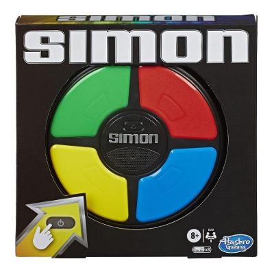 Jogo Eletrônico Simon Clássico com Desafio de Luzes e Sons Amarelo Hasbro 27CM E9383