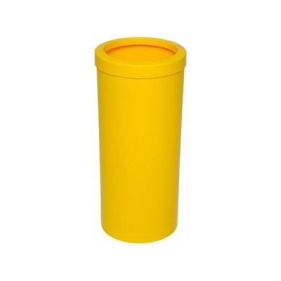 Lixeira Plástica CB39AAM 22L Aro Abertura por Pressão Amarelo JSN