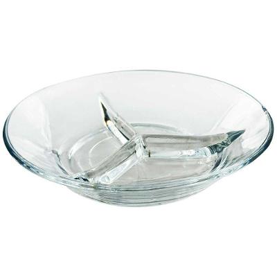 Petisqueira Corallo com 3 Divisórias em Vidro para Aperitivos Coral Kaveh 233ML