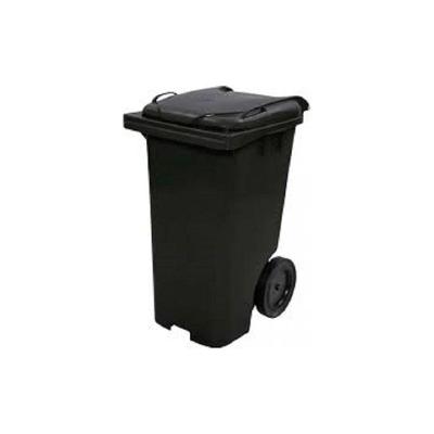 Lixeira Contentor de Lixo com Rodas para Transporte 240L Preto JSN Ideal para Coleta Eficiente