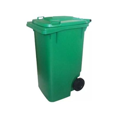 Lixeira Contentor de Lixo 240L com Rodas para Área Externa Verde JSN