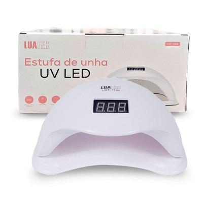 Estufa de Unha UV LED Sun One 24 Leds 48W Bivolt Sensor Branca Oba Mix