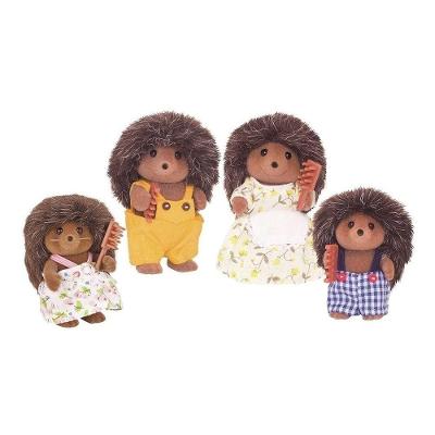 Família dos Porco-espinhos Sylvanian Families com Mãe e Pai e Irmãos Plástico Injetado e Tecido