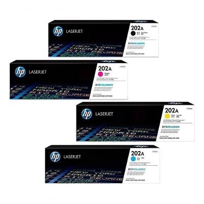 Kit Toner CF500A CF501A CF502A CF503A 202A para Laserjet Color M281FDW M254DW HP 1.400 Páginas