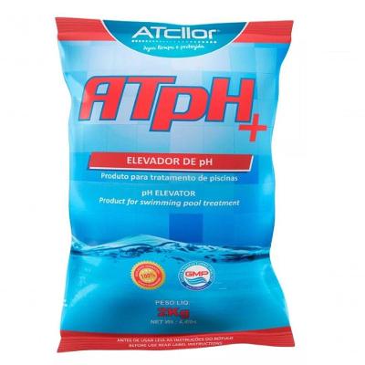 Elevador de Ph para Piscina Atph+ 2kg Corrige Ph Ácido Branco Atcllor 2KG