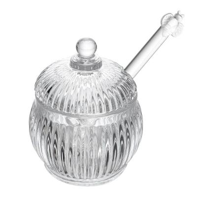 Meleira Renaissance com Pegador em Vidro para Mesa Posta Dourado Lyor 130ML