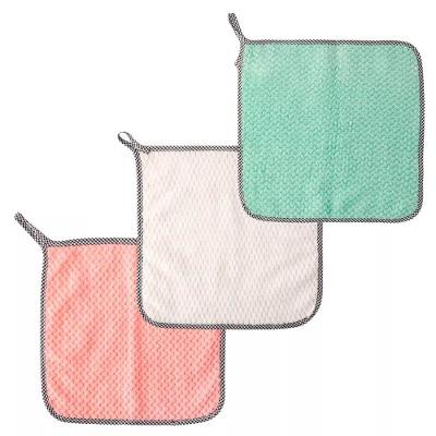 Kit Pano para Limpeza Multiuso 3 Unidades Poliéster Macio e Durável 24CM Max Clean