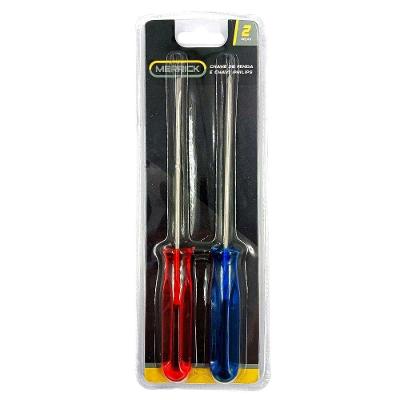 Kit de Ferramentas Merrick com Chave de Fenda e Philips em Metal com Empunhadura Confortável