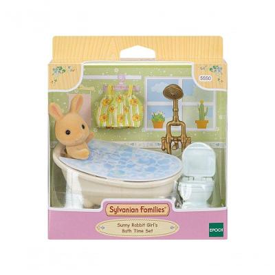 Conjunto Hora do Banho 5550 com Figura e Acessórios Amarelo Epoch
