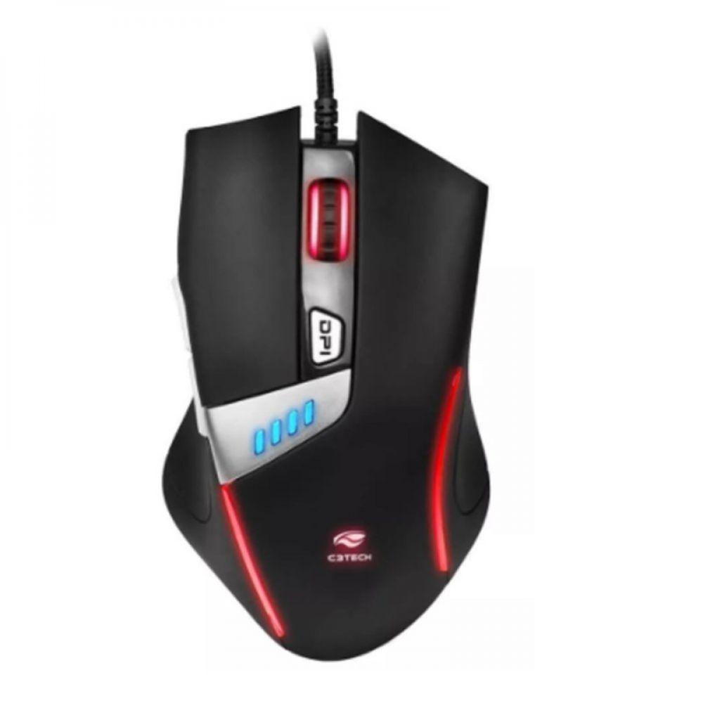 Mouse Usb Gamer C3Tech Computador Gamer Com Led - 2