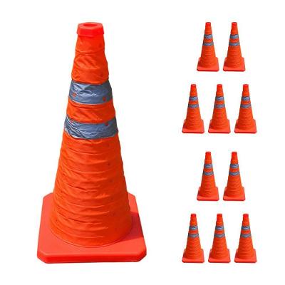 Cone de Sinalização SU-CONE3-1 Retrátil Alta Visibilidade Laranja Leva Pra Malhar 23CM 10 Unidades
