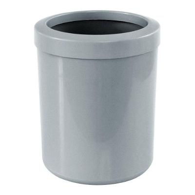 Lixeira Home Office 12L Plástico Abertura Manual com Aro Cinza JSN