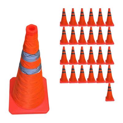 Cone de Sinalização SU-CONE3-1 Retrátil Portátil Refletivo Laranja Mundo LGBT 23CM 25 Unidades