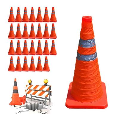 Cone Retrátil Portátil SU-CONE3-1 Alta Visibilidade Laranja Leva Pra Malhar 23CM 27 Unidades