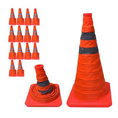 Cone de Sinalização SU-CONE3-1 Retrátil Portátil Refletivo Laranja Mundo LGBT 14 Unidades