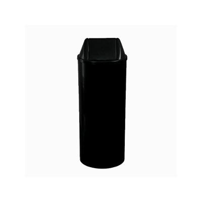 Lixeira com Tampa Vai-vem 50L Plástico Abertura Manual Preto Higipack