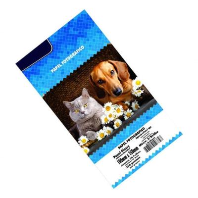 Papel Fotográfico Glossy Microporo S-brilho 260g-m2 10x15 50 Folhas Branco
