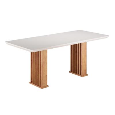 Mesa de Jantar Munique 8 Lugares Retangular MDF Mel Viero Móveis