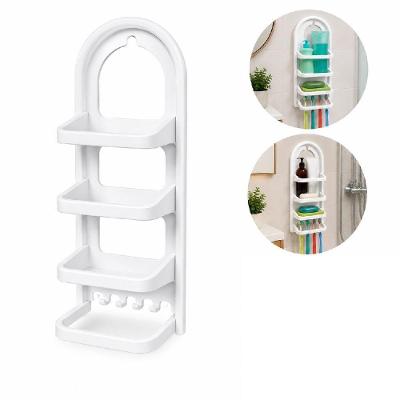 Porta Shampoo Prateleira de Parede Nitron Organizador Multiuso para Banheiro em Plástico Resistente