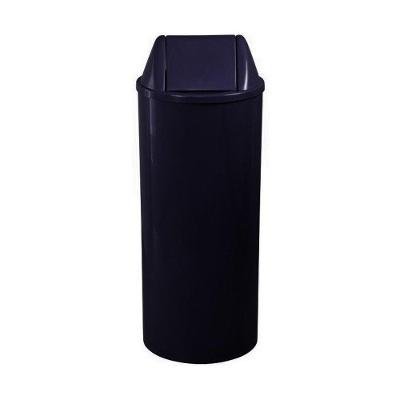 Lixeira Plastica 50L com Tampa Vai Vem Pedal Cozinha Preto JSN