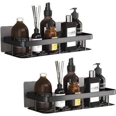 Prateleira Flutuante Kit 2 Peças Adesiva sem Furo Organizador para Banheiro Cozinha Fundo Vazado