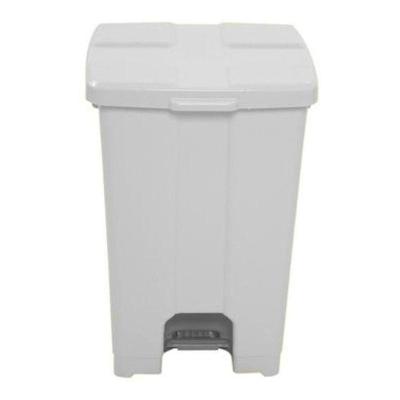 Lixeira P60 60L Plástico com Pedal com Balde Interno Branco JSN