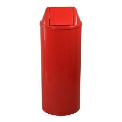Lixeira com Tampa Vai-vem 22L Abertura Manual para Cozinha Vermelho JSN