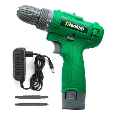 Parafusadeira Furadeira 12V 06208 Titanium 120W Verde Bivolt