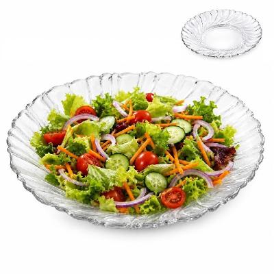 Saladeira Grécia Multiuso em Vidro Transparente 28CM Praticasa