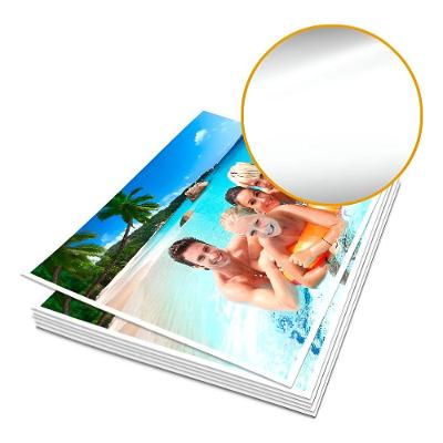 Papel Fotográfico Microporoso Brilho A4 260G Alta Resolução Secagem Instantânea 20 Folhas Branco