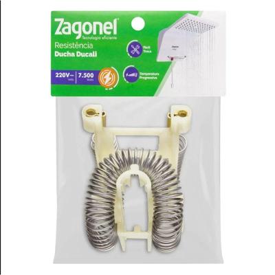 Resistência para Ducha Eletrônica Ducali 7500W 220V Inox Zagonel 20420