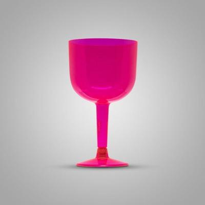 Taça Pit 500 Gin 500ML Acrílico 16 Unidades Rosa Plastilânia