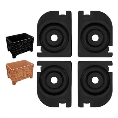 Sapatas para Caixa Carrinho Coletora 370L Conjunto 4 Unidades Reforcadas JSN