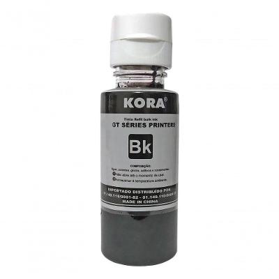 Refil de Tinta Refil Bulk Ink Hp Gt Serie Bk Tinta Corante Preto Impressora Kora 90ML