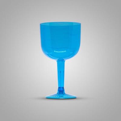 Taça Pit 500 Gin para Coquetel Acrílico 4 Unidades Azul Plastilânia 500ML