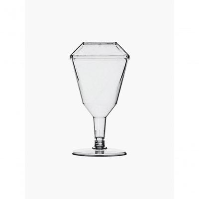 Taça Pit 175 Square com Tampa 160 Unidades em Acrílico para Festas e Eventos Transparente