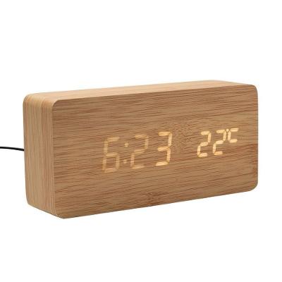 Relógio PI7881Y com Display Que Acende ao Toque Amadeirado Imaginarium