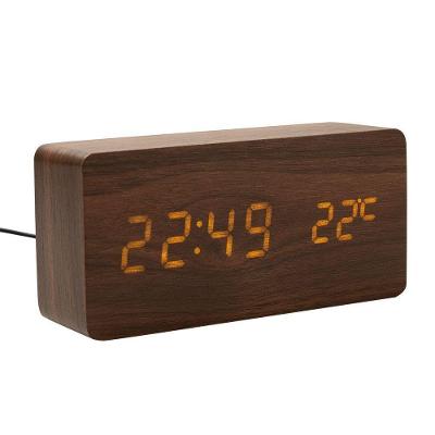 Relógio PI7882Y com Display Que Acende ao Toque Marrom Imaginarium
