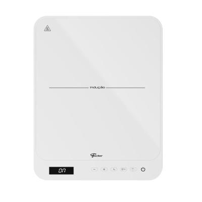 Cooktop de Indução Portátil Fischer 40760110723 1 Boca Touch Screen Branco Bivolt