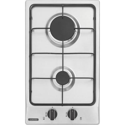 Cooktop a Gás Tramontina Dominó 2GX 30 2 Bocas Inox Acendimento Superautomático Bivolt