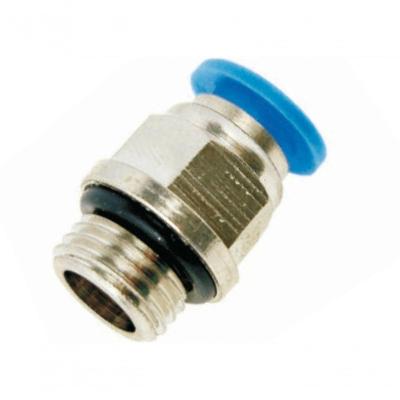 Conector Pneumático Fluir PC08G03 Conexão BSP 3-8 X 8 Bivolt Inox