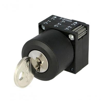 Botão Frontal Chave Siemens 3sb3000-4bd01 2 Posições sem Trava Inox Bivolt