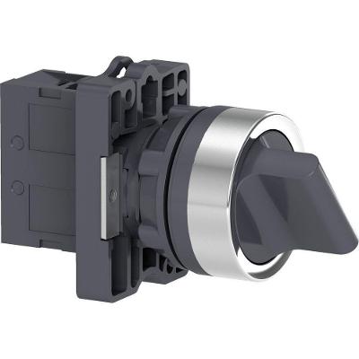 Comutador Completo Schneider Electric XA2 22mm 1NA 2 Posições sem Trava Bivolt Preto
