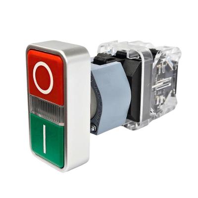 Botão de Comando Duplo Siemens 3SB7133-3CA24-1MK0 com LED Verde e Vermelho 24VCA-CC Bivolt